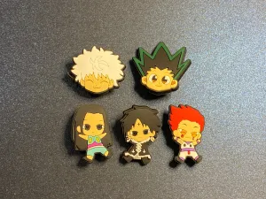 5PC Hunter X Hunter Soft PVC Shoe Croc Charms