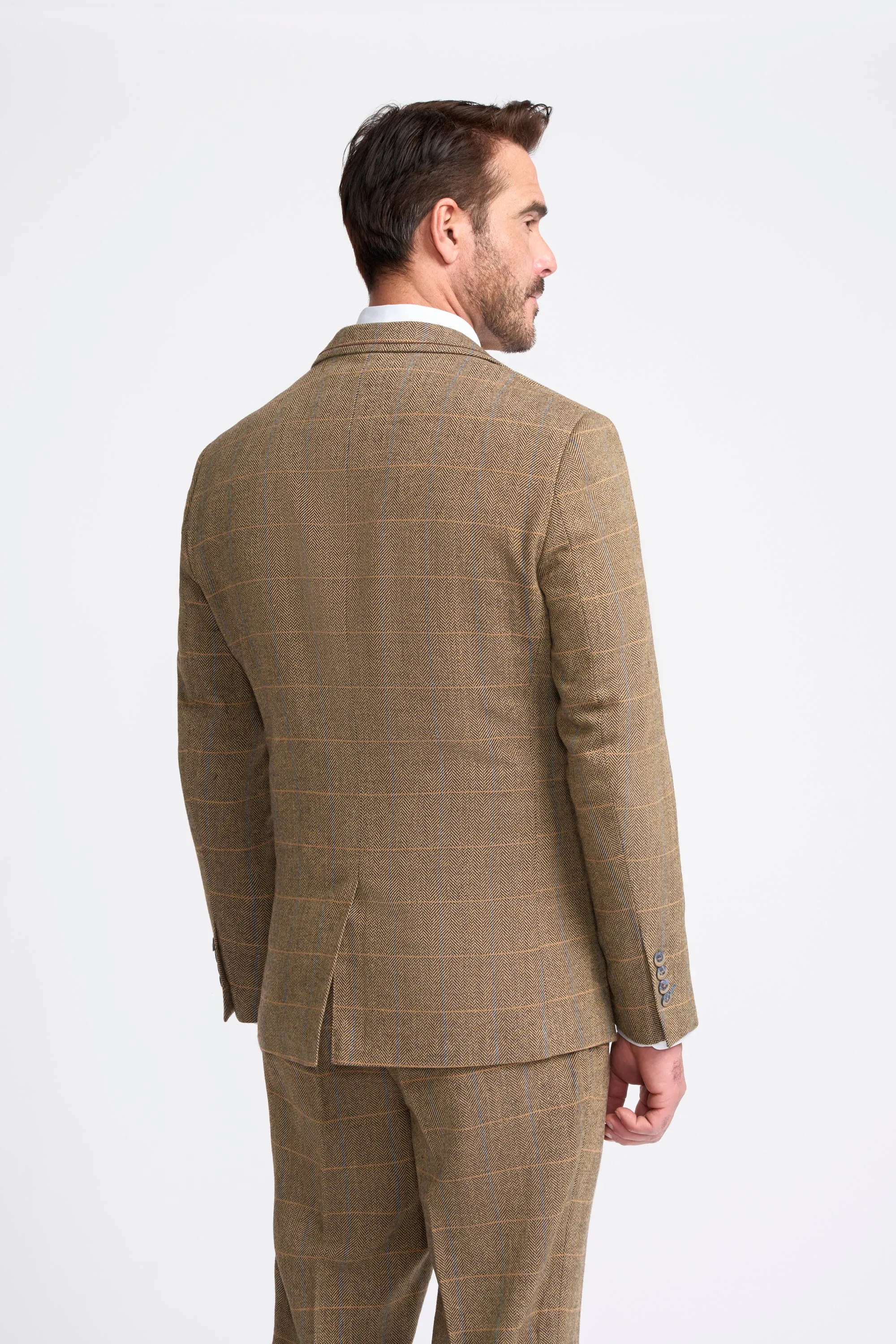 Albert Brown Tweed Three Piece Suit