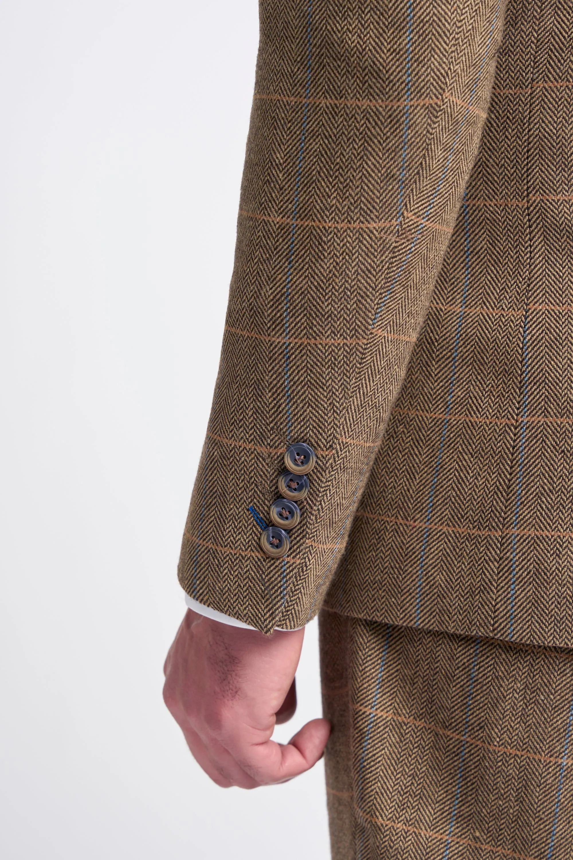 Albert Brown Tweed Three Piece Suit