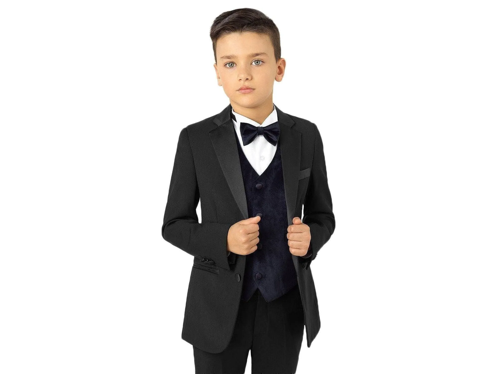 Black Notch Tuxedo Rental Outfit With Shoes