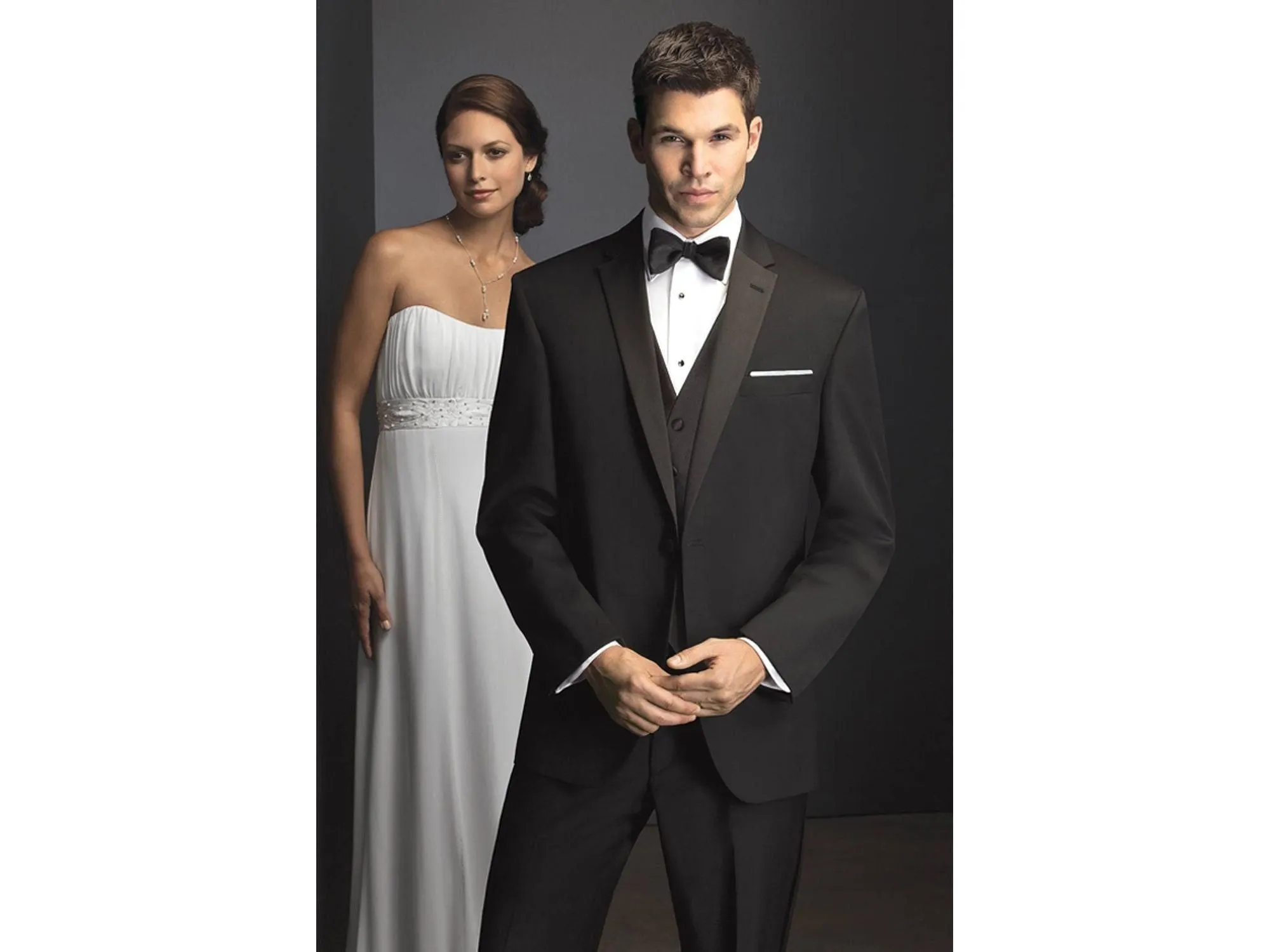 Black Notch Tuxedo Rental Outfit With Shoes