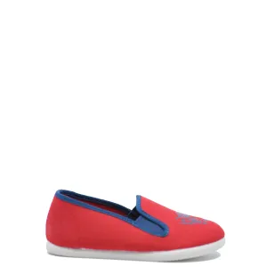 Bonton Tiger Red Canvas Slip On