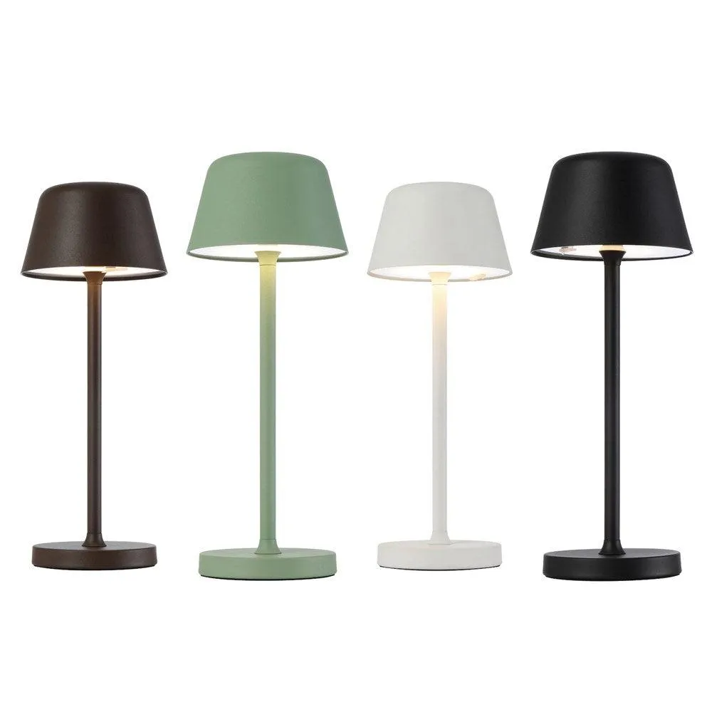 Briana Rechargeable LED Table Lamp Black, Brown, Green, White BRIANA TL Telbix Lighting