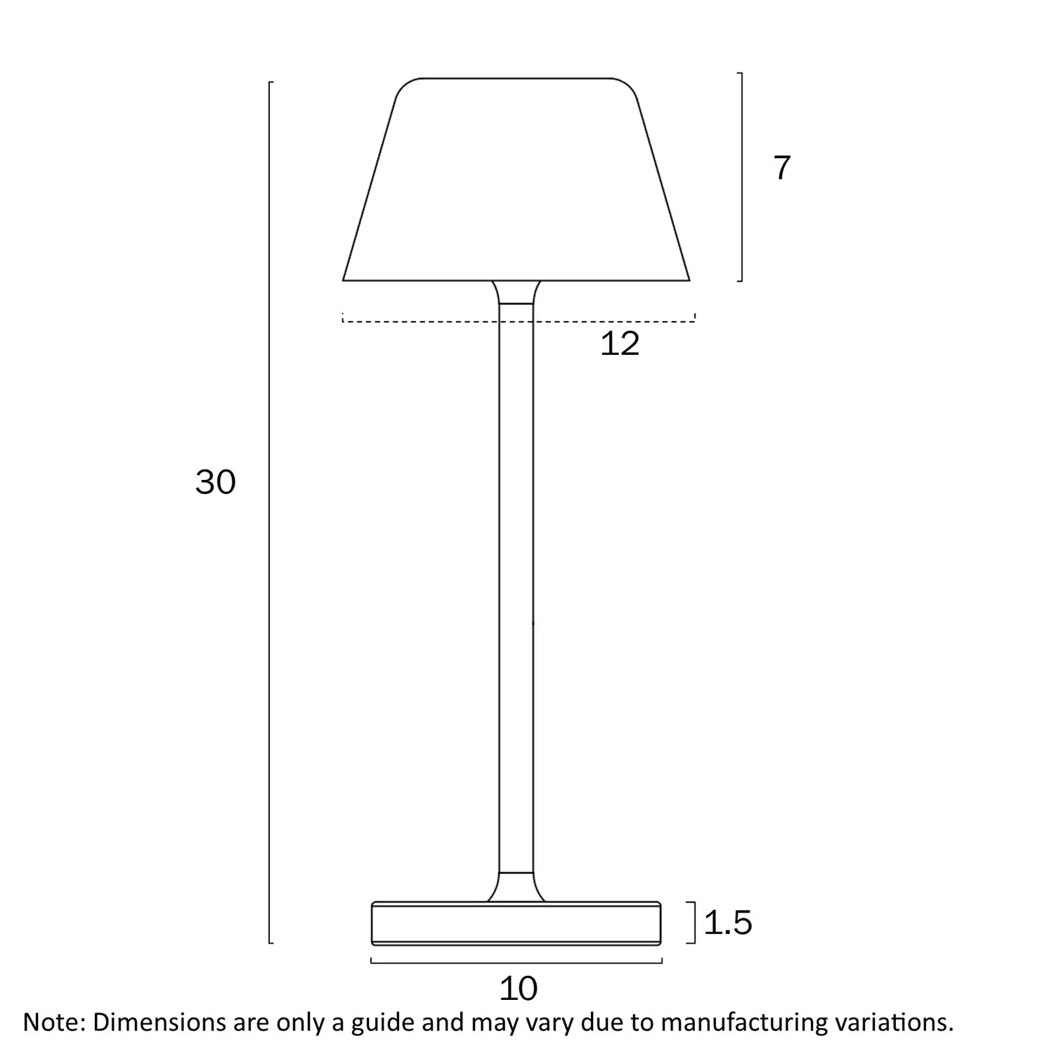 Briana Rechargeable LED Table Lamp Black, Brown, Green, White BRIANA TL Telbix Lighting