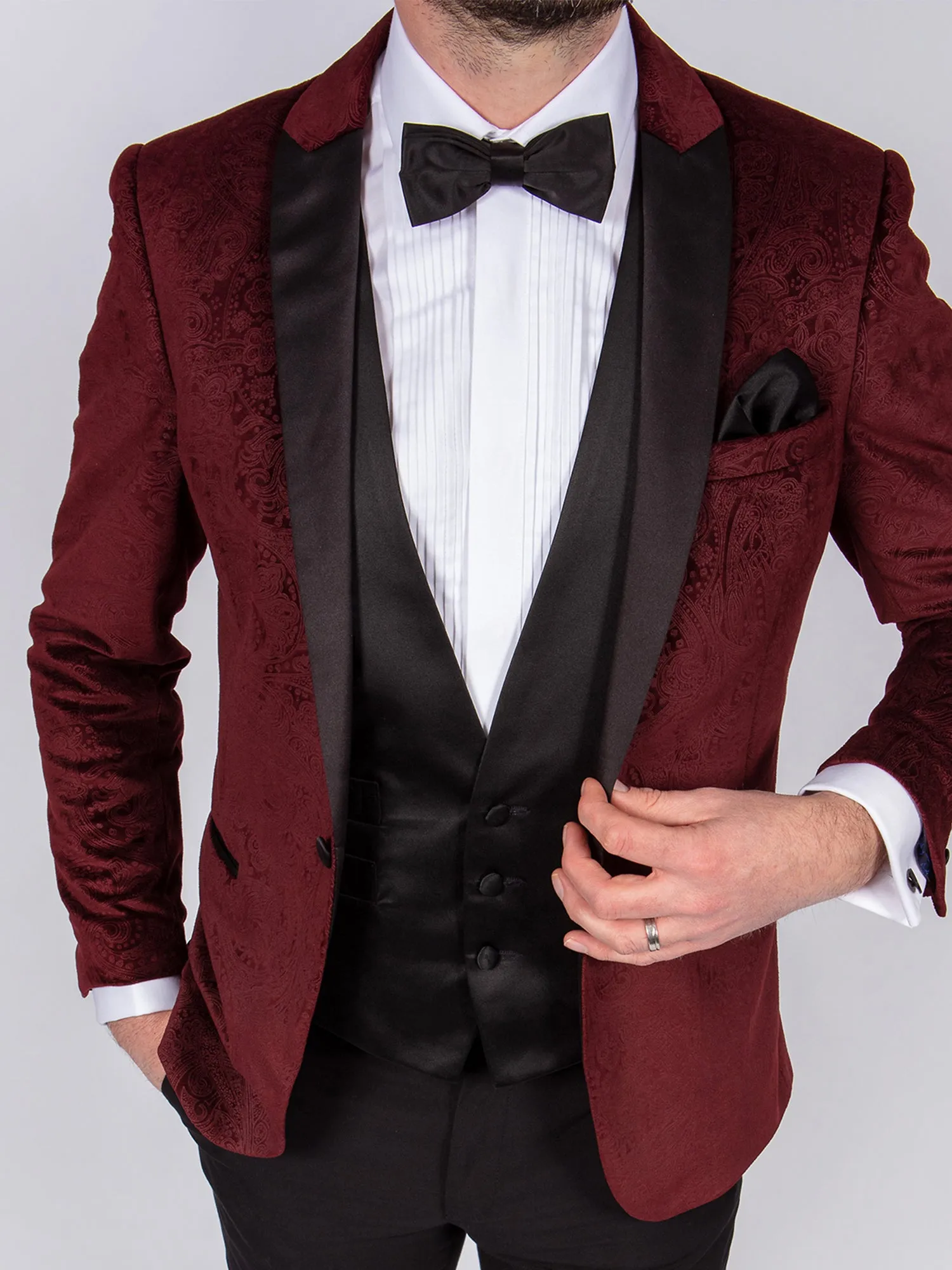 Burgundy Velvet Tux