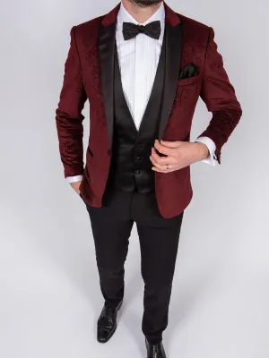 Burgundy Velvet Tux