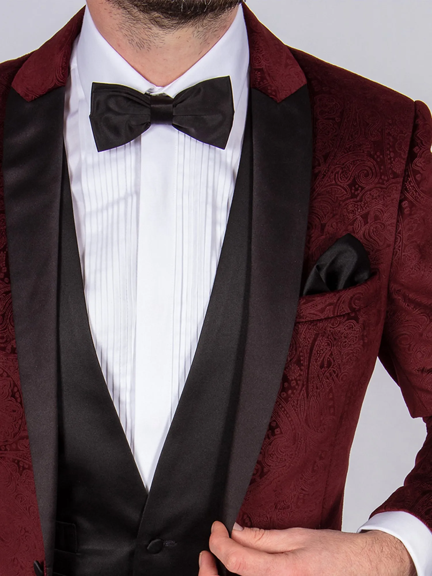 Burgundy Velvet Tux