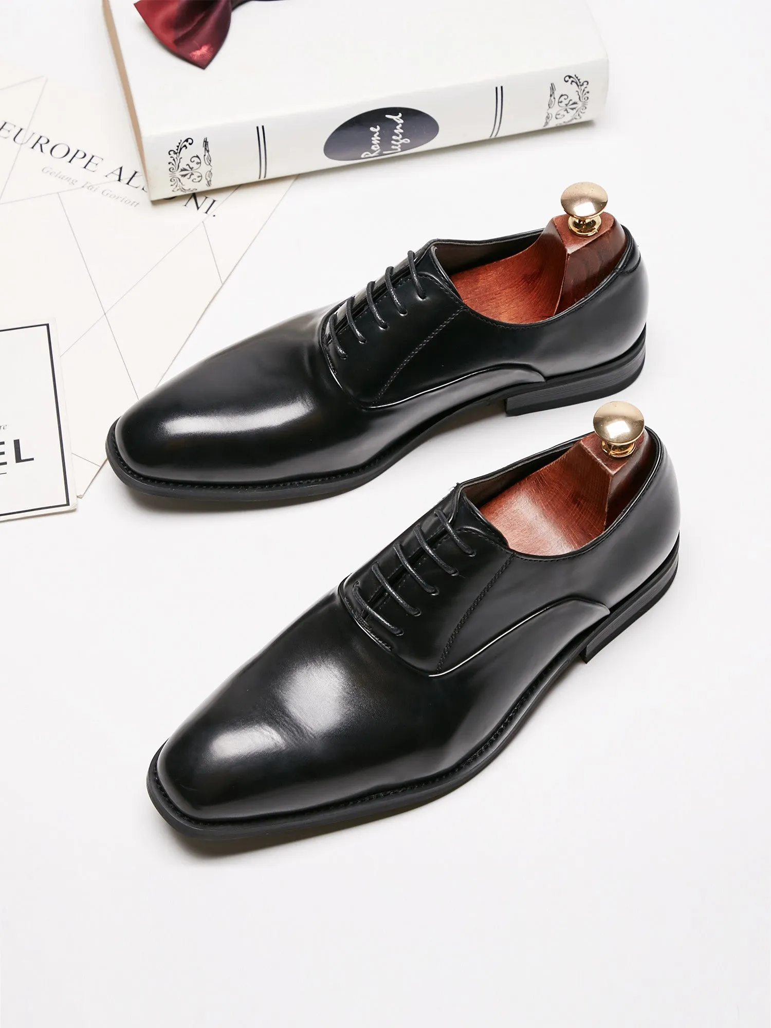 Casual Lace Up Leather Shoes