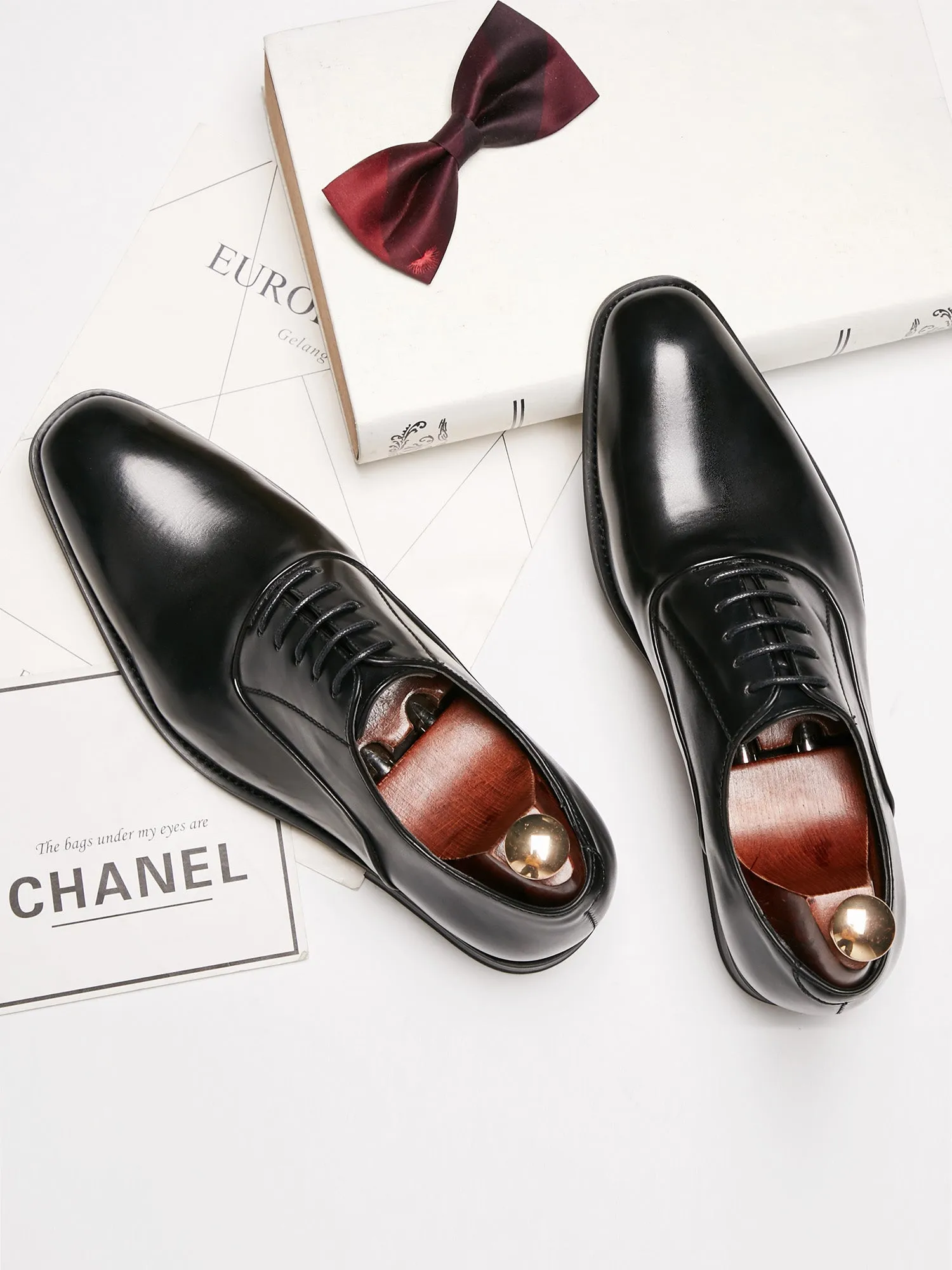 Casual Lace Up Leather Shoes