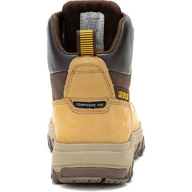 Cat Men's Threshold Rebound Comp Toe WP Work Boot- Honey- P91713