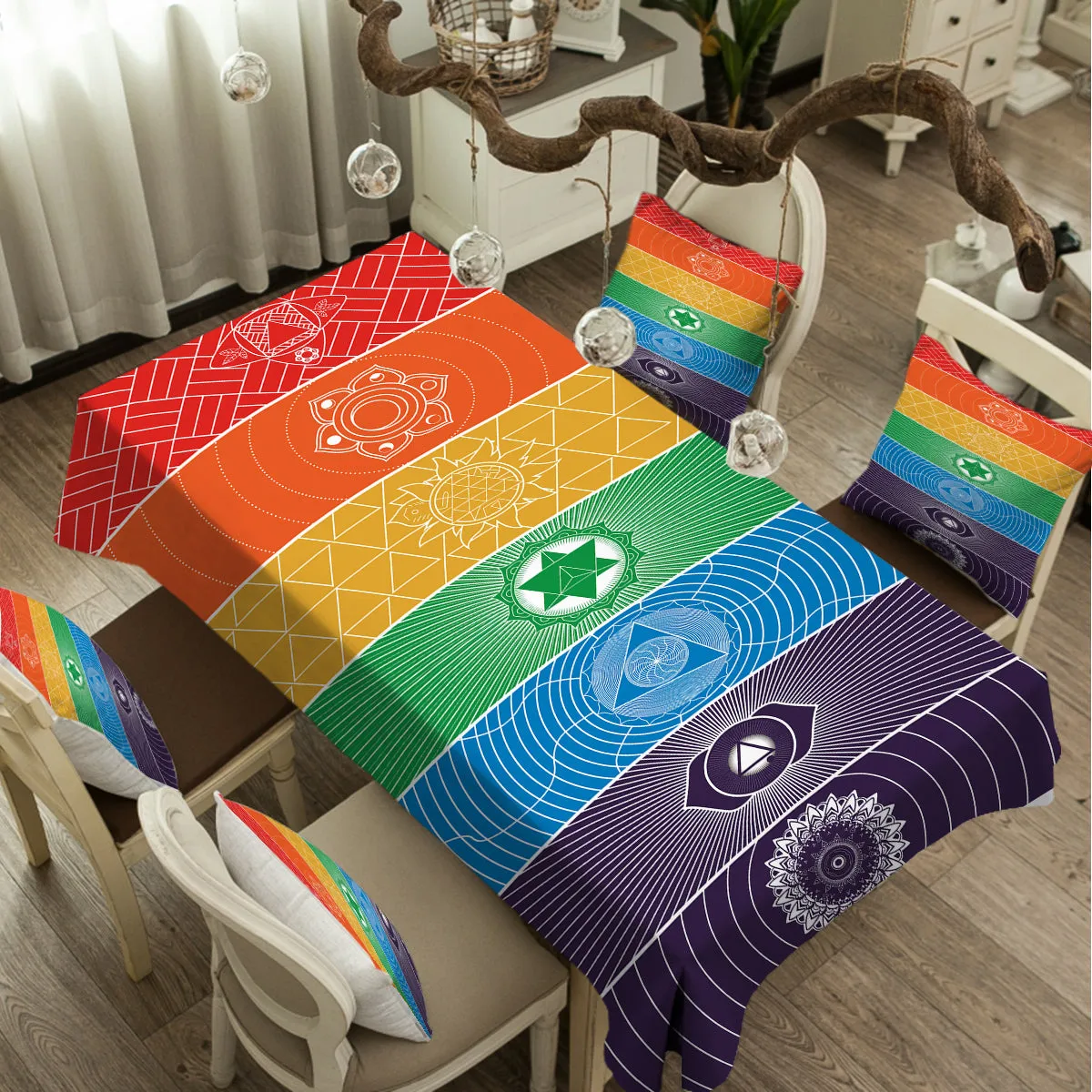 Chakra Yoga Tablecloth