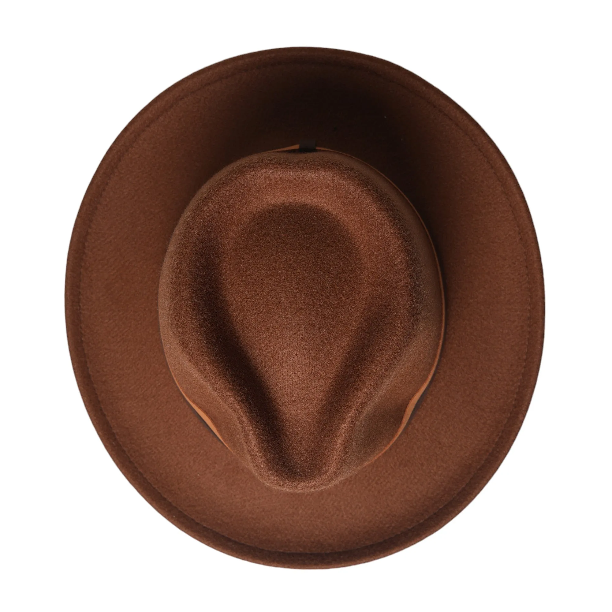 Chokore Fedora Hat with Dual Tone Band (Brown)