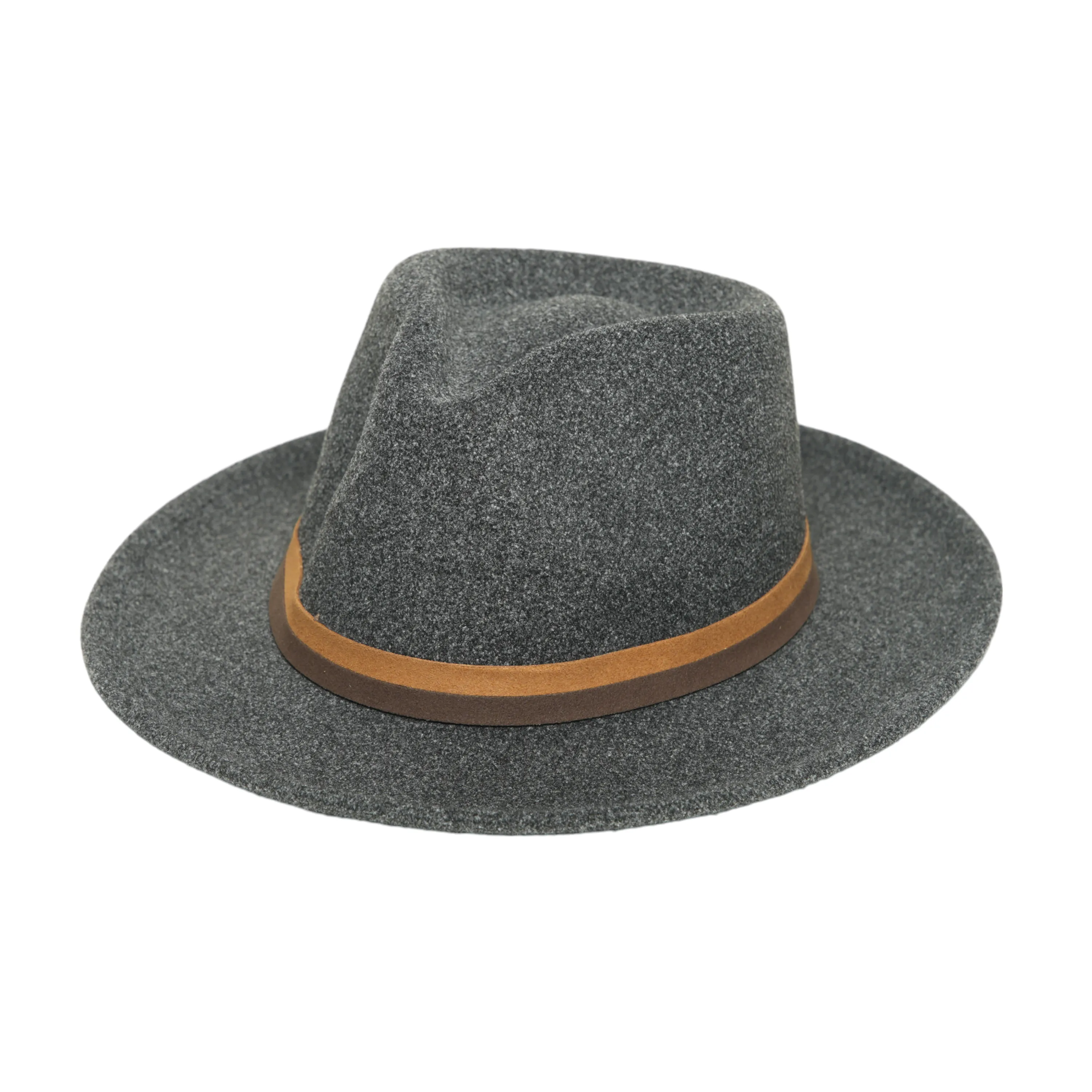 Chokore Fedora Hat with Dual Tone Band (Dark Gray)