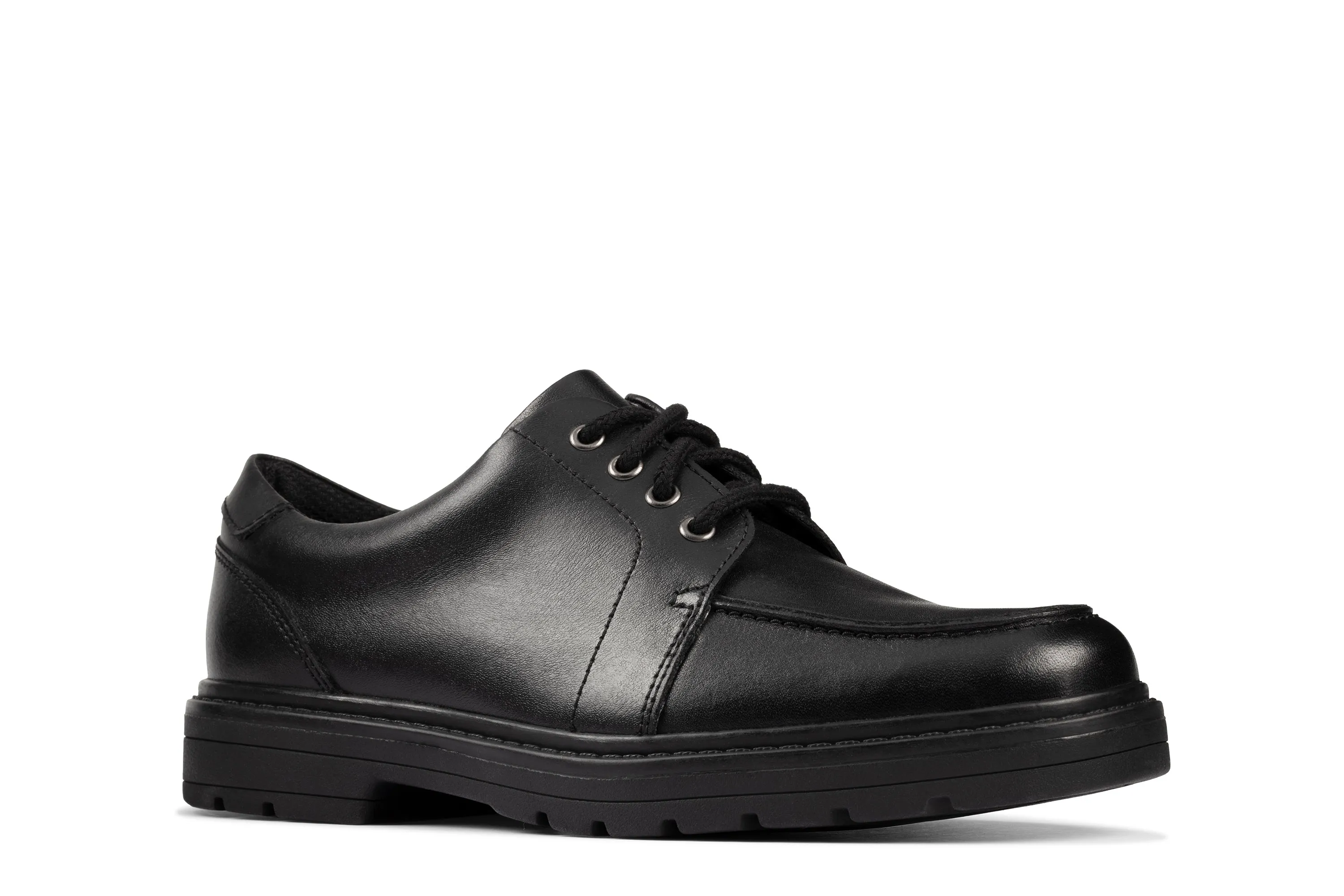 Clarks Loxham Pace Y Black Leather