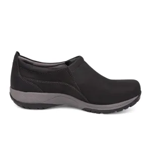 Dansko Patti Waterproof Slip On (Women) - Black Milled Nubuck