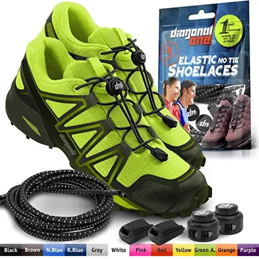 DIAGONAL ONE | Elastic Shoe Laces for Men and Women