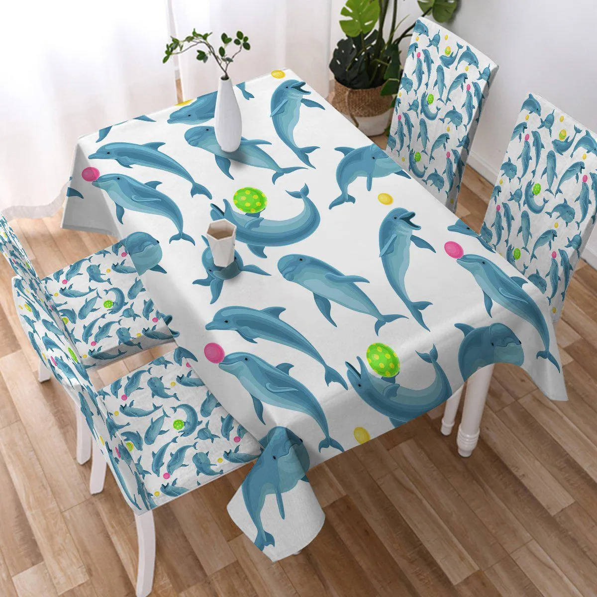 Dolphins Soul Fins Tablecloth