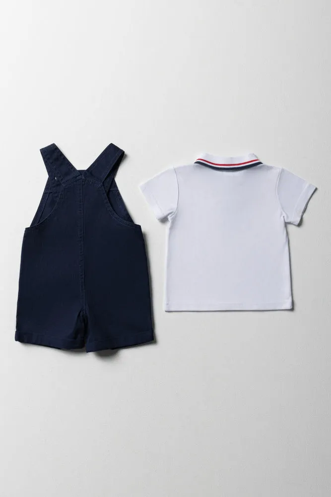 Dungaree Set Navy