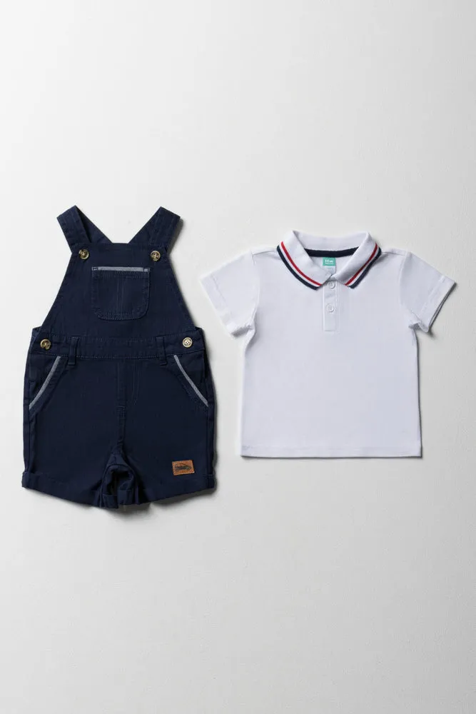 Dungaree Set Navy