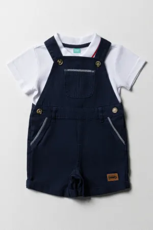 Dungaree Set Navy