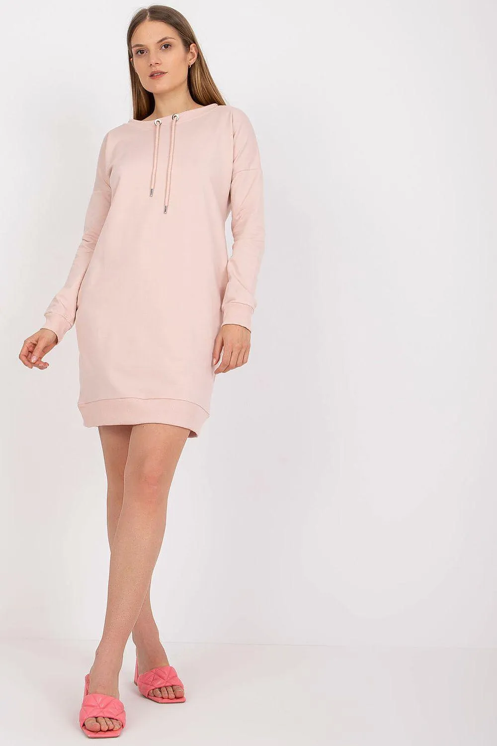 Elegant Comfort Long-Sleeve Everyday Dress