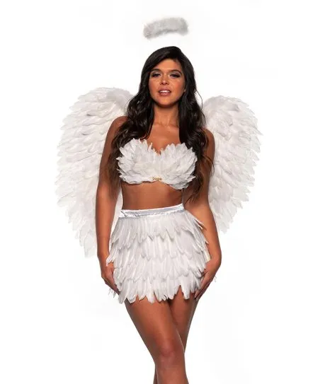 Feather Two Piece Set White