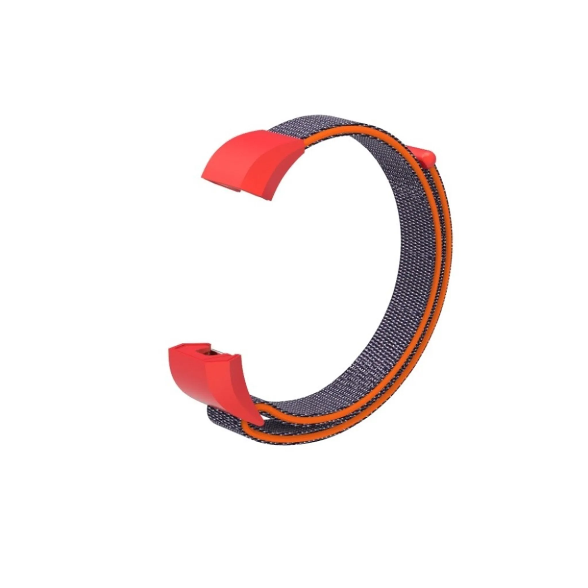 Fitbit Ace velcro closure flexible watch strap - Orange / Blue