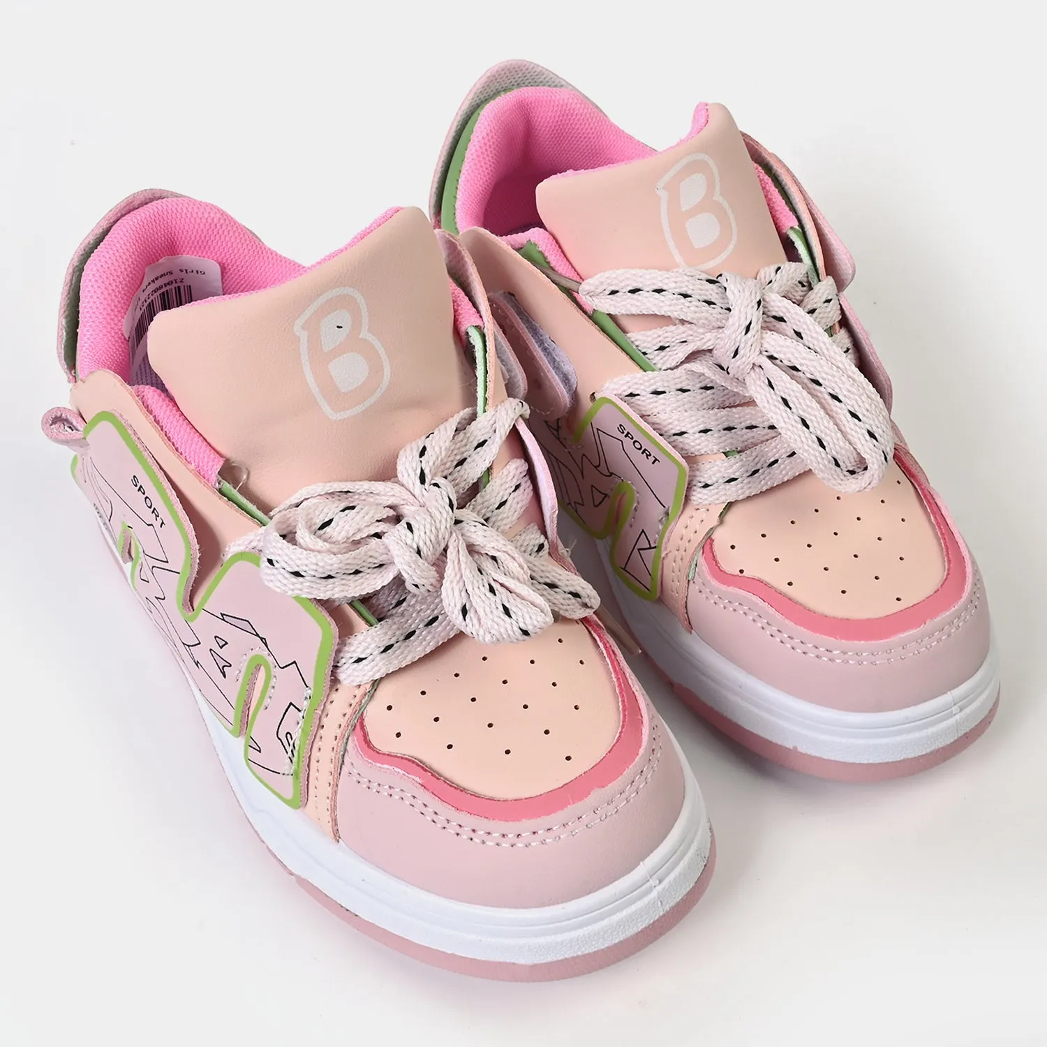 Girls Sneakers 1220-1-Pink