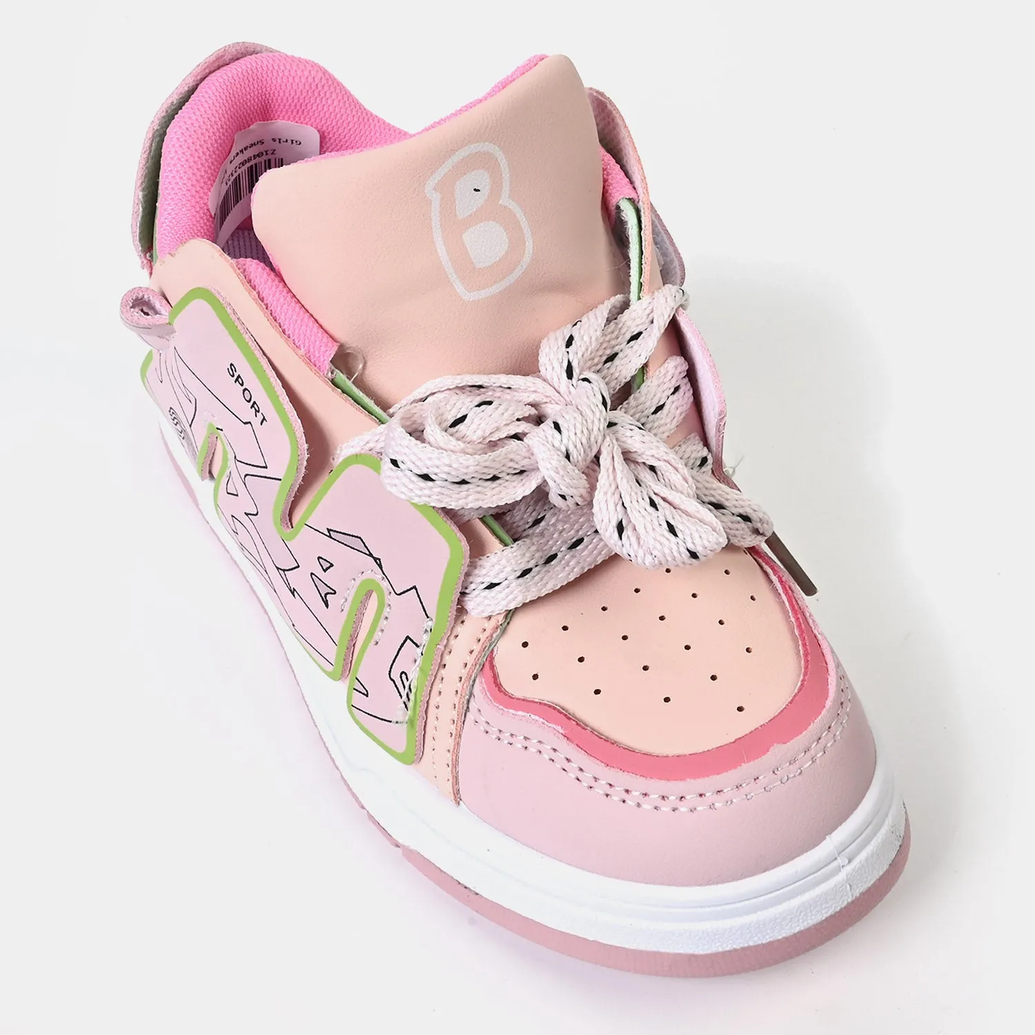 Girls Sneakers 1220-1-Pink