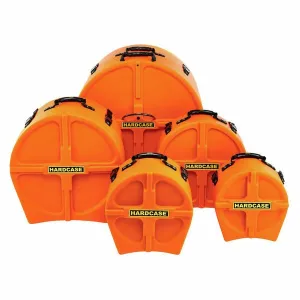 Hardcase HPROCK1O 5 Piece Rock Drum Case Set (Orange)