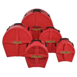 Hardcase HPSTANDARDR 5 Piece Standard Drum Case Set (Red)