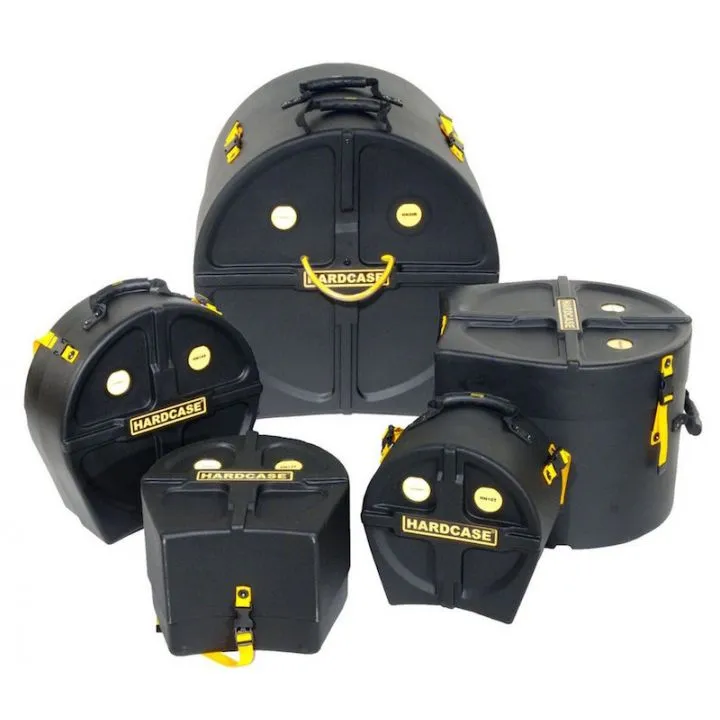 Hardcase HROCK1 5 Piece Rock Drum Case Set (HN14S, 12T, 16FT, 18FT, 24B)