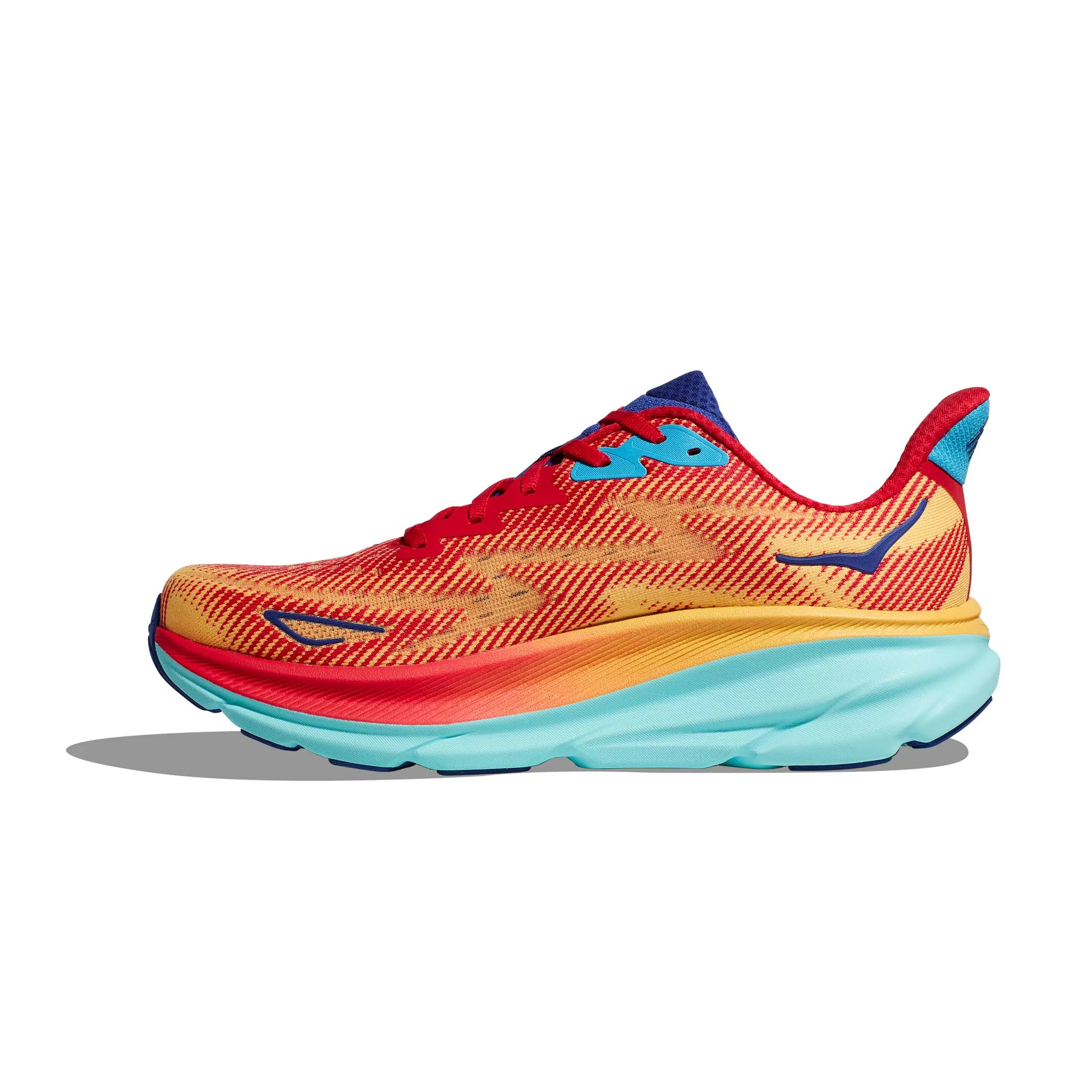 HOKA | Men's Clifton 9 Running Shoes - Cerise/Cloudless