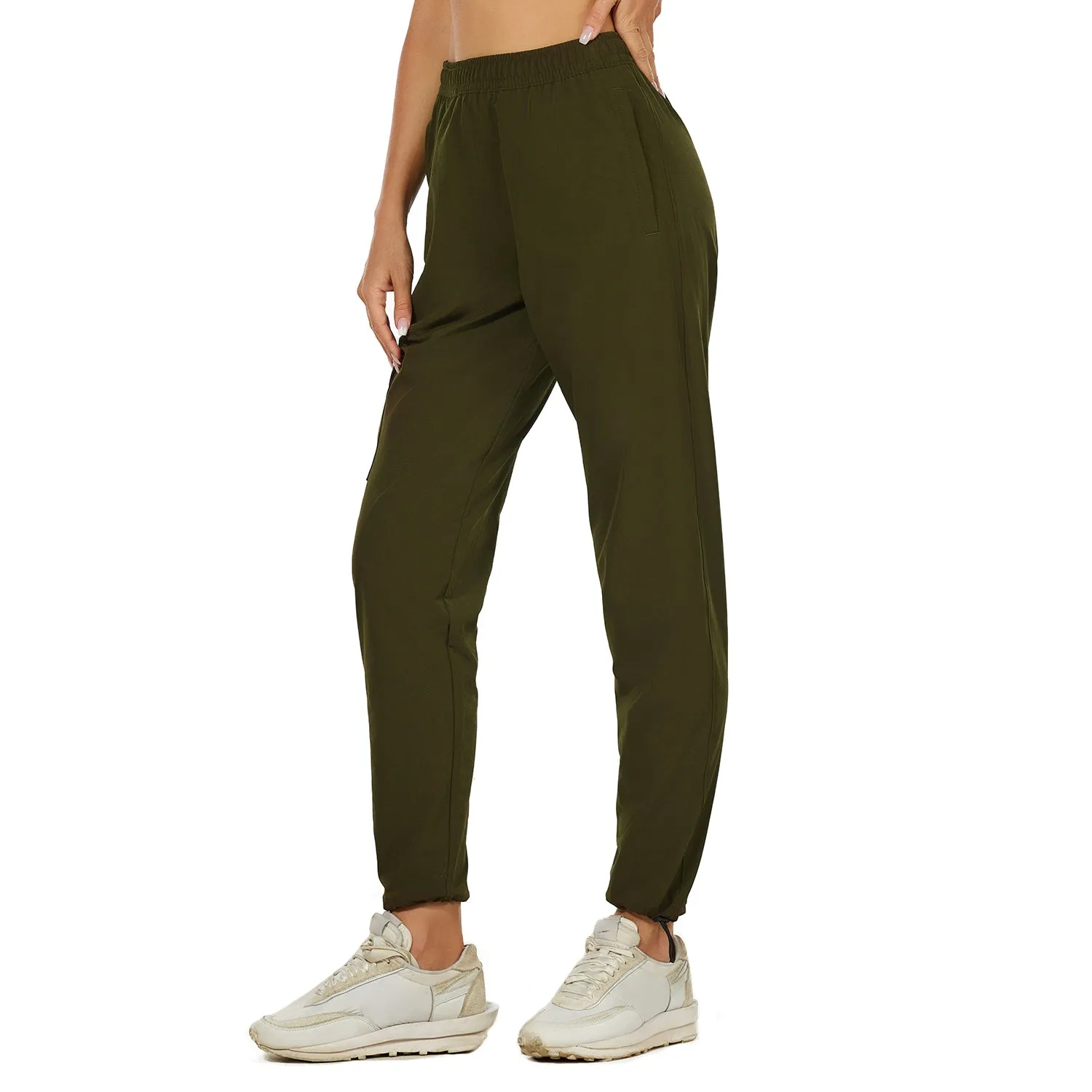 HUGE SPORTS High Waisted Hiking Pants for Women - Green