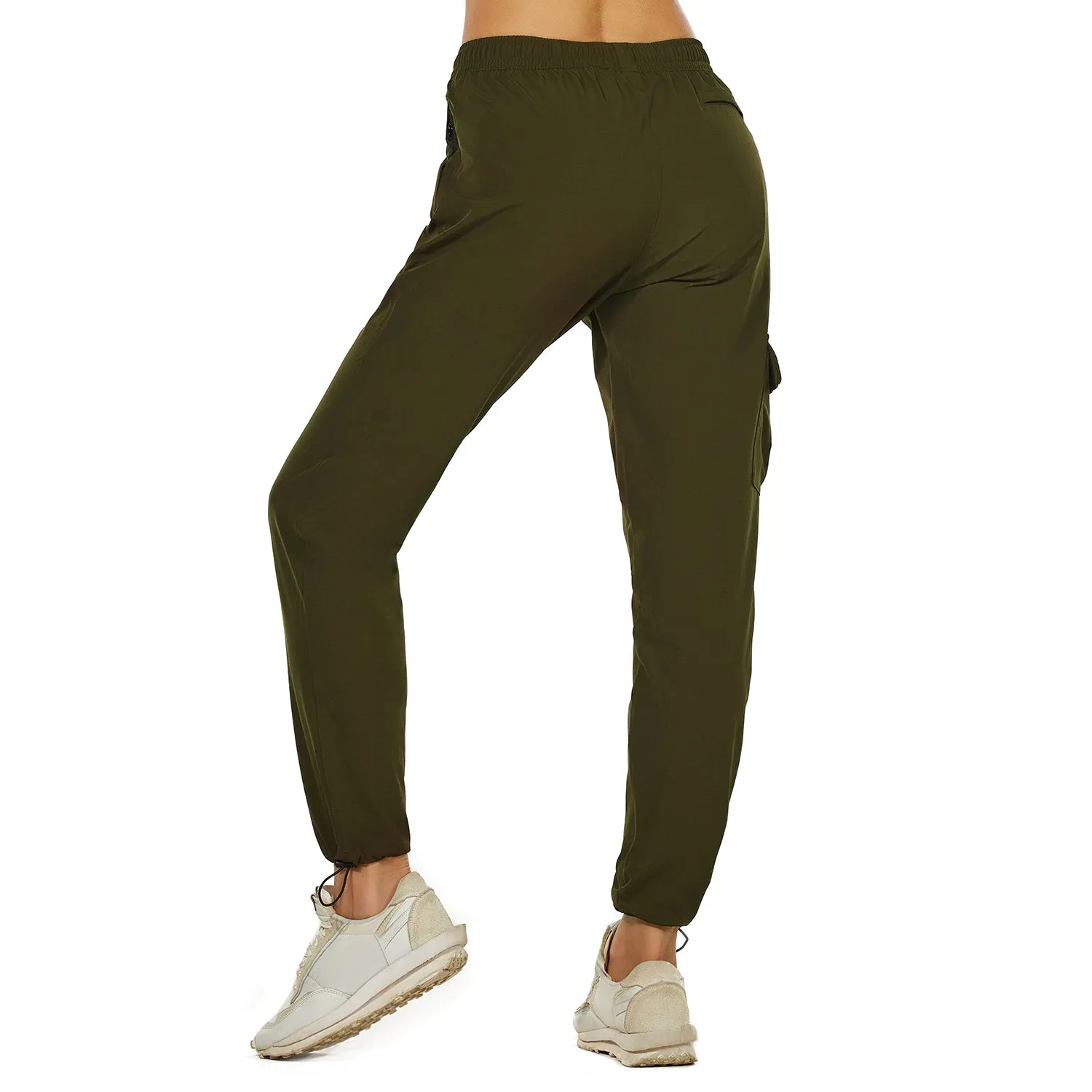 HUGE SPORTS High Waisted Hiking Pants for Women - Green