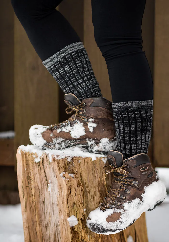 Joey Full Cushion Mid Calf Socks - Dark Navy Marled