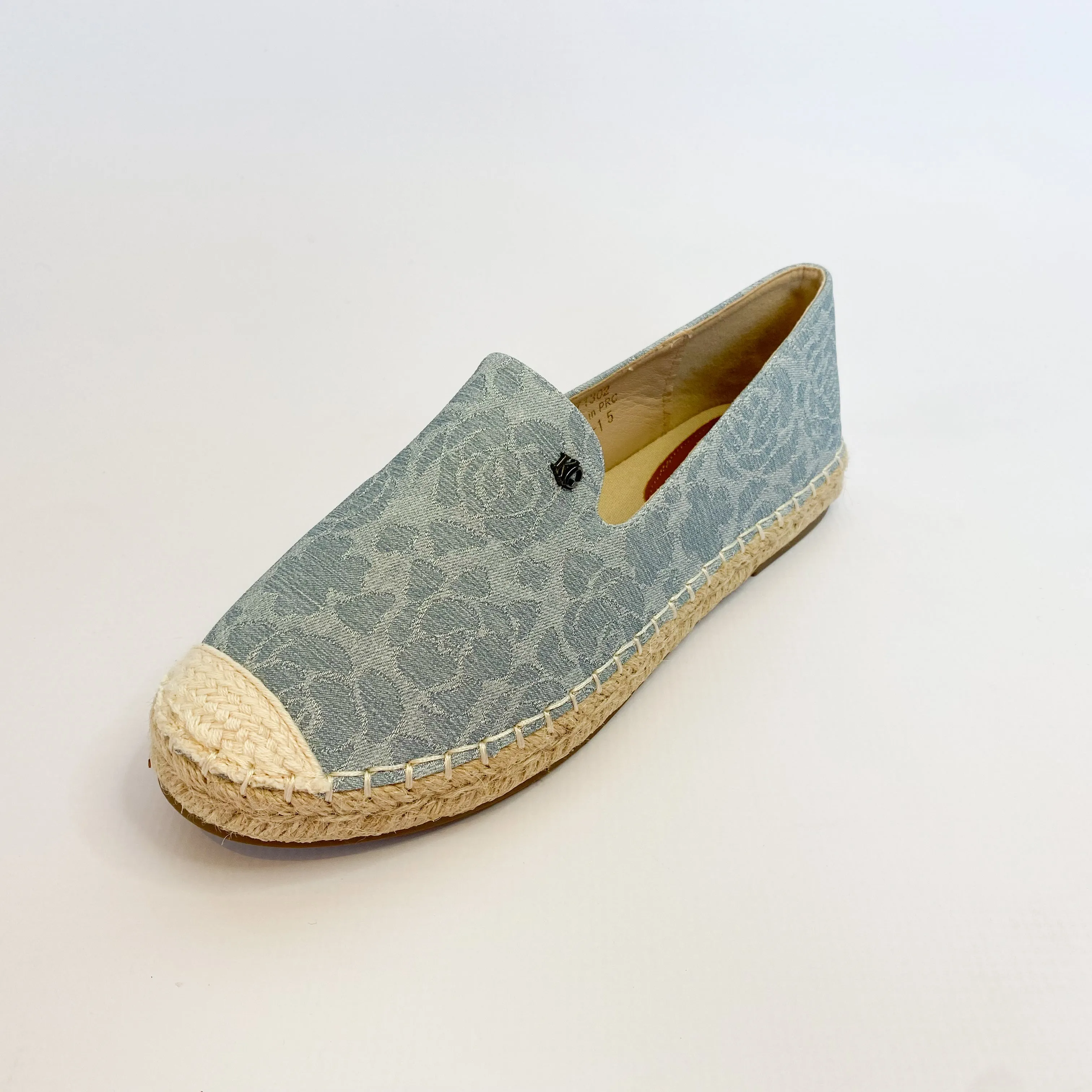 KG light blue canvas slip on espadrille