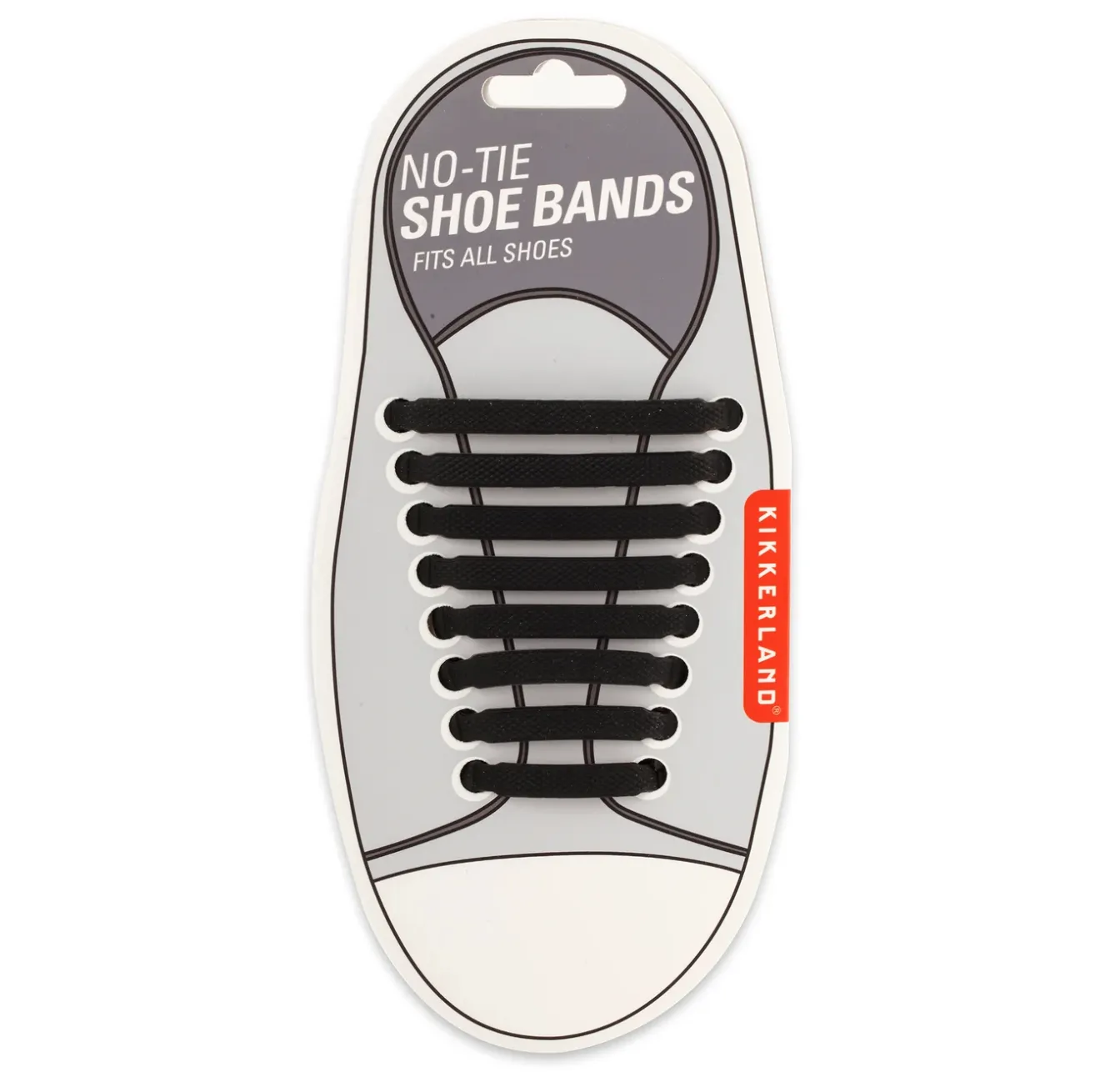 Kikkerland No-Tie Shoe Bands – Black