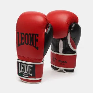 Leone Flash Boxing Gloves Red