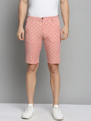 Men Pink Printed Shorts