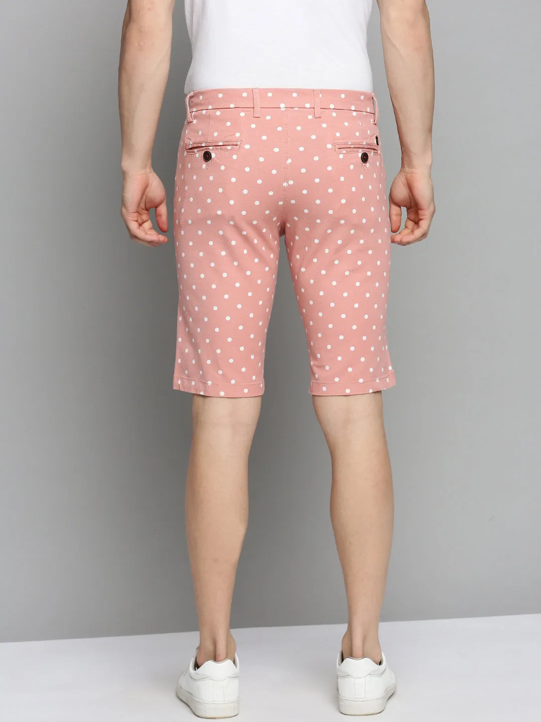 Men Pink Printed Shorts