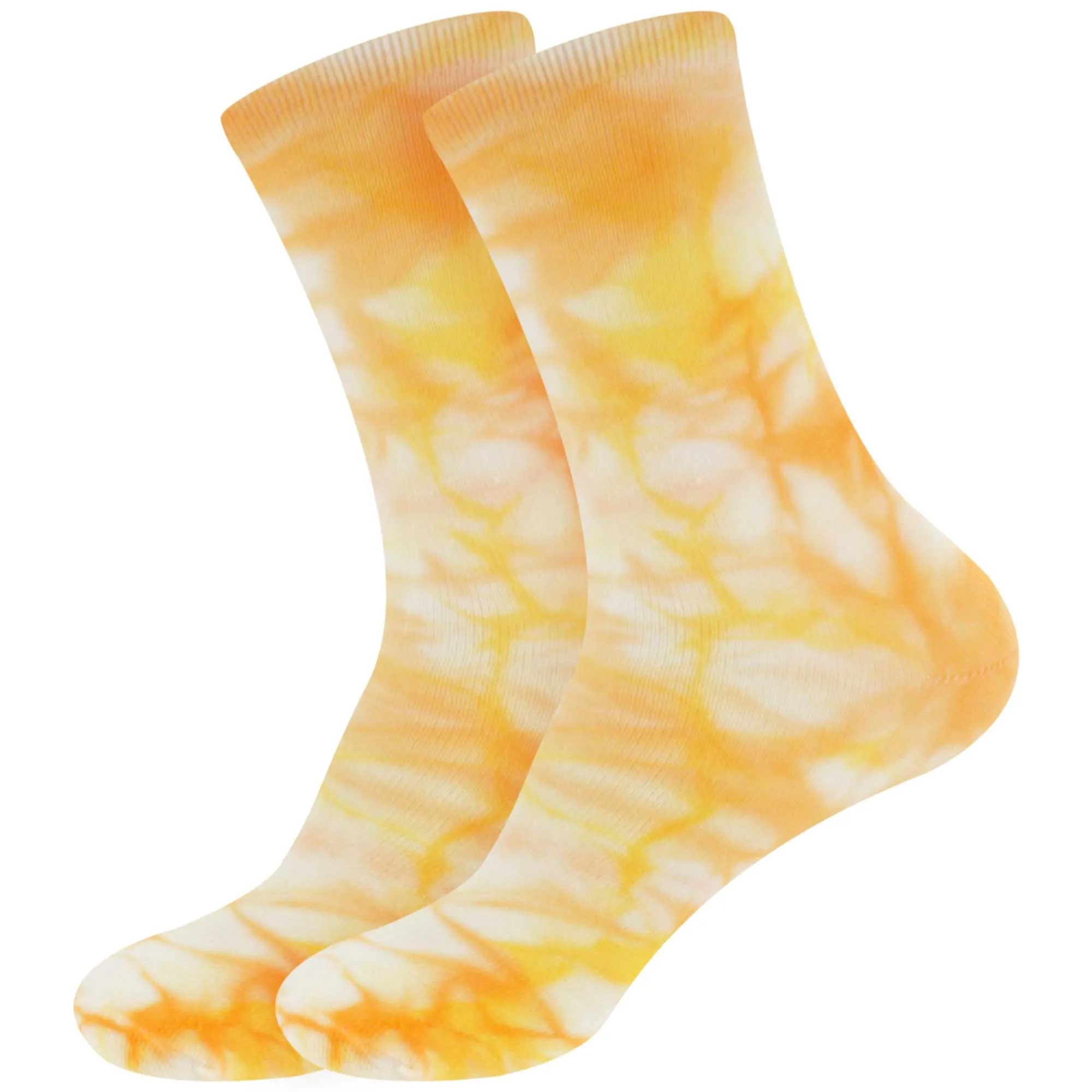 Men's Bamboo Fiber Tie Dye Crew Socks, 2 Pairs