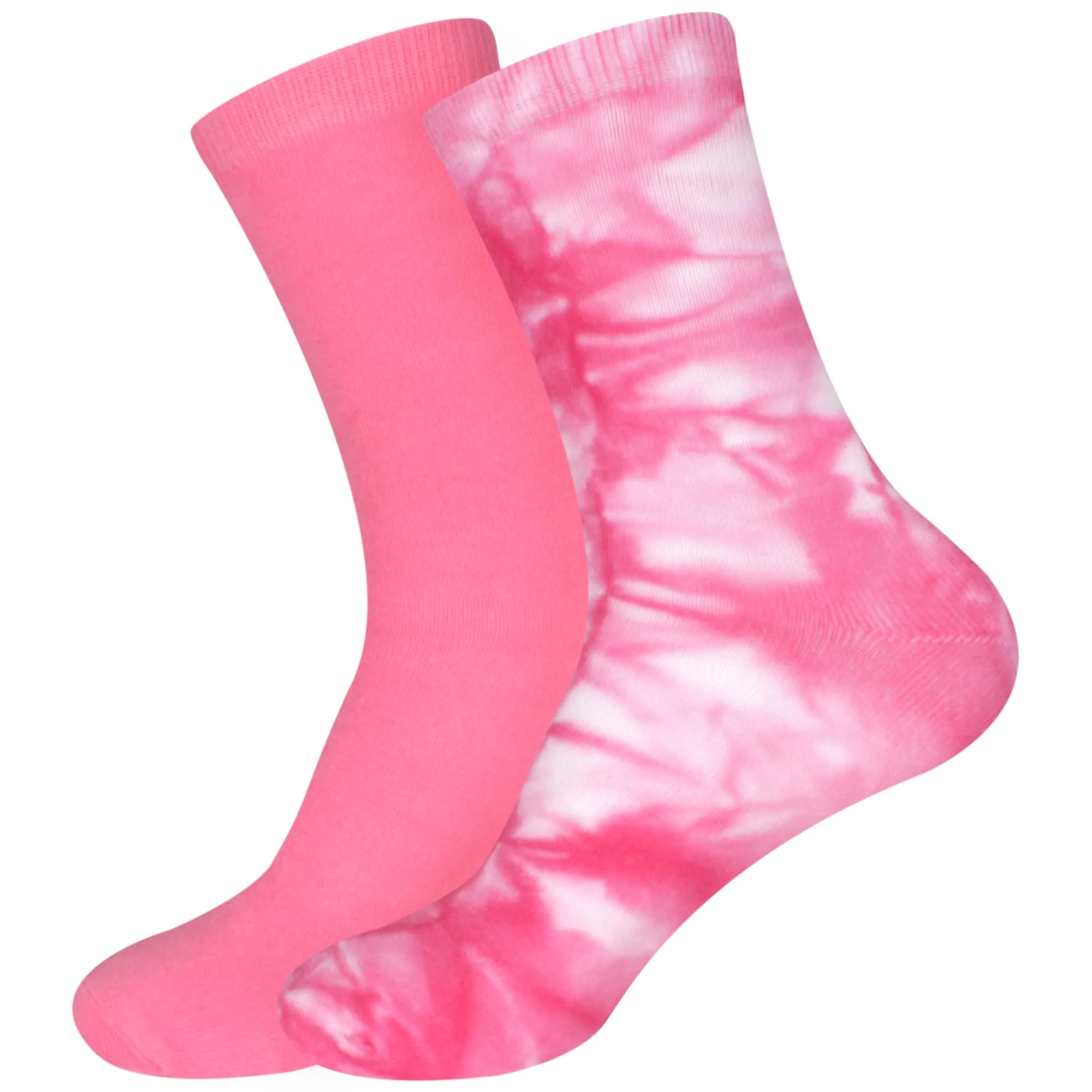 Men's Bamboo Fiber Tie Dye Crew Socks, 2 Pairs