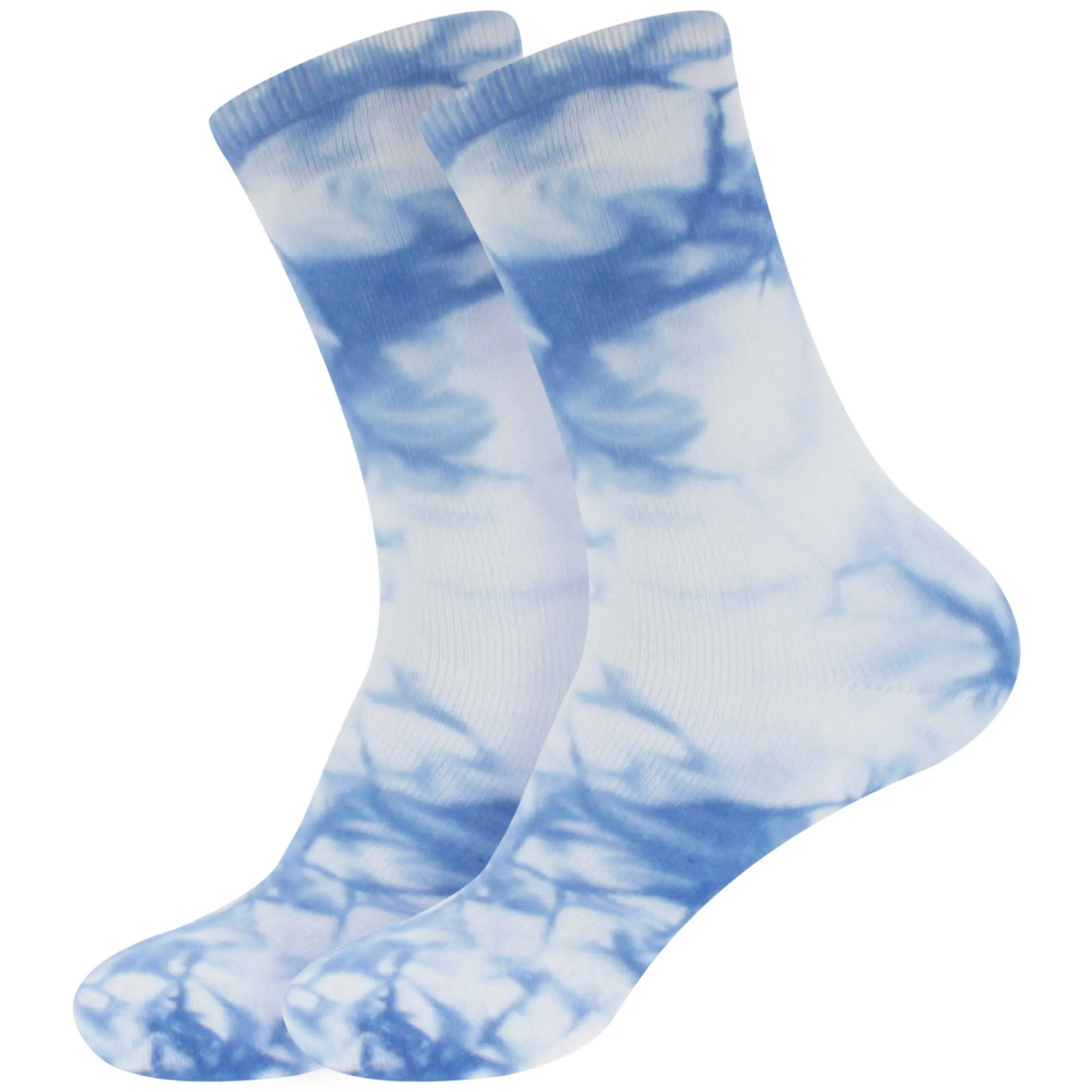 Men's Bamboo Fiber Tie Dye Crew Socks, 2 Pairs