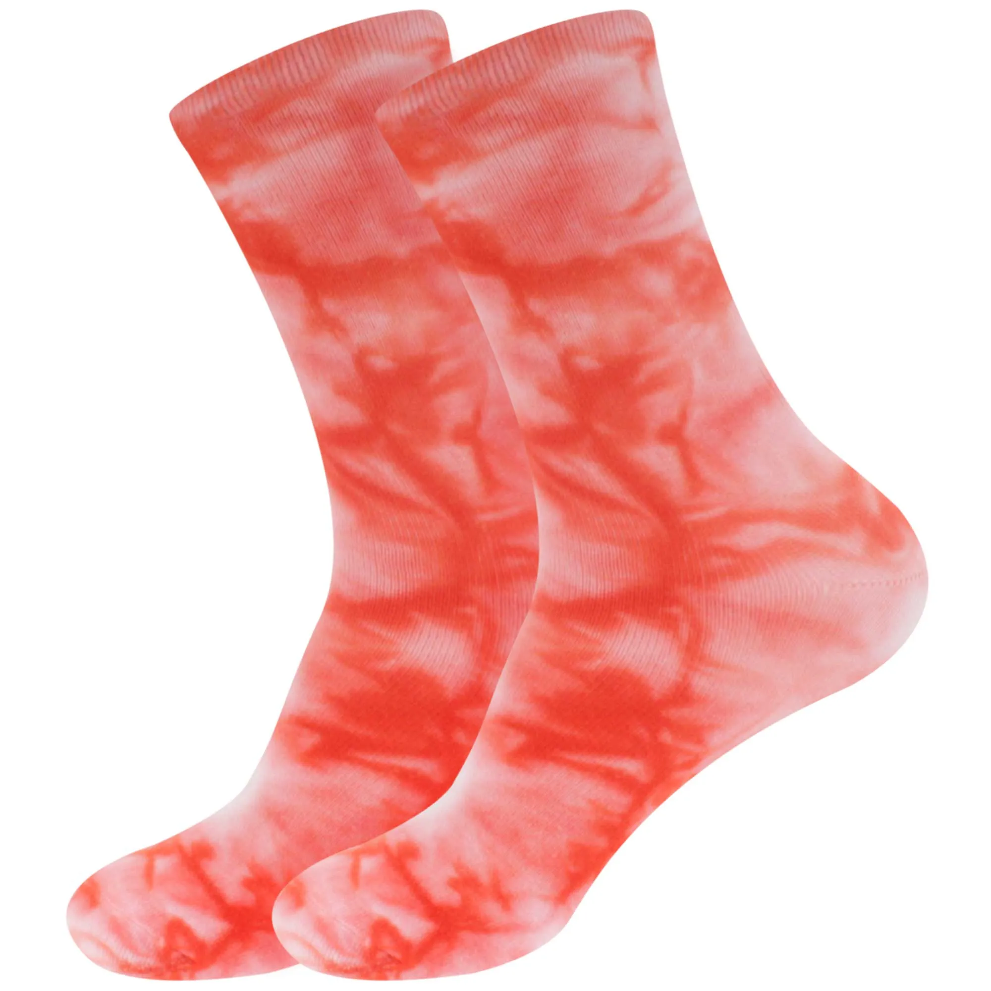 Men's Bamboo Fiber Tie Dye Crew Socks, 2 Pairs