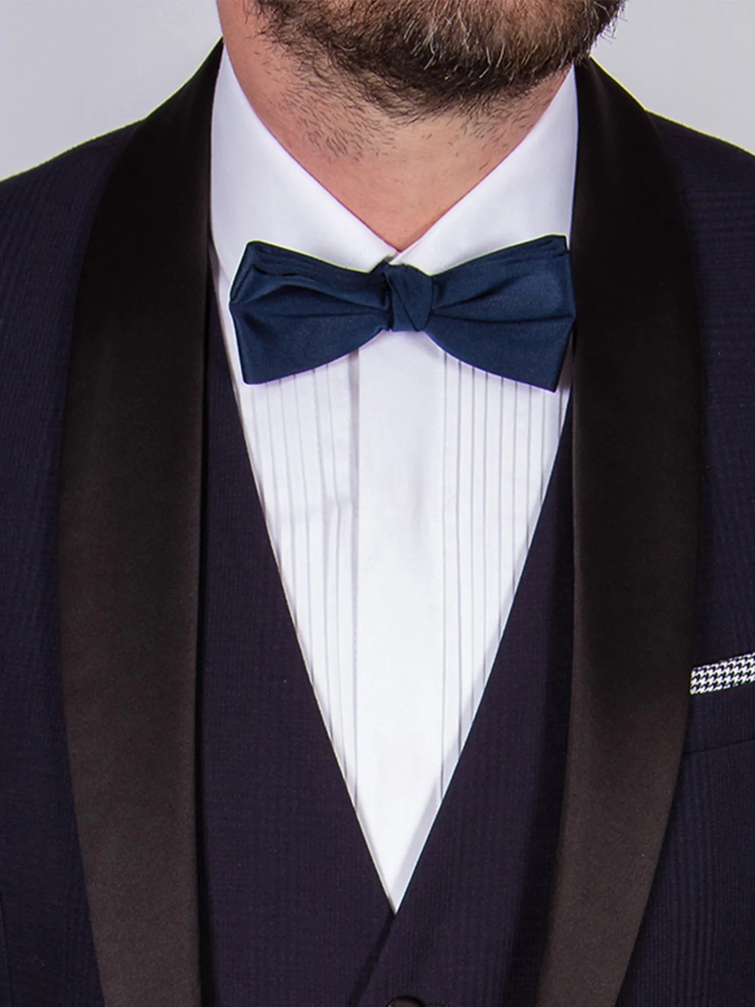 Navy Check Tux