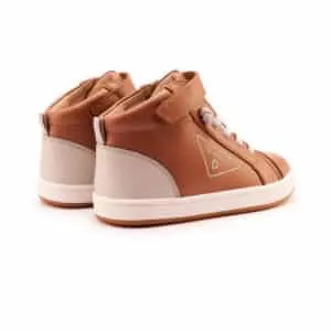 Old Soles Boy's 1000 Brigade High Top Casual Shoes - Tan/Gris