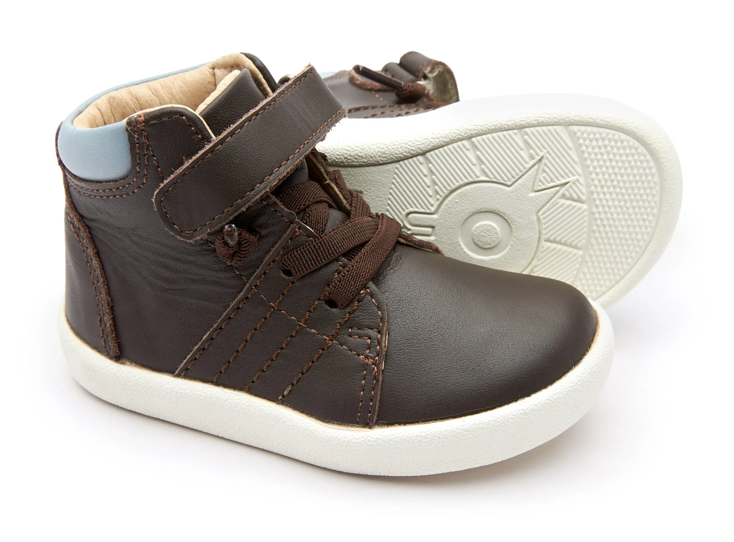 Old Soles Boy's 5077 Long Haul Sneakers - Brown/Dusty Blue