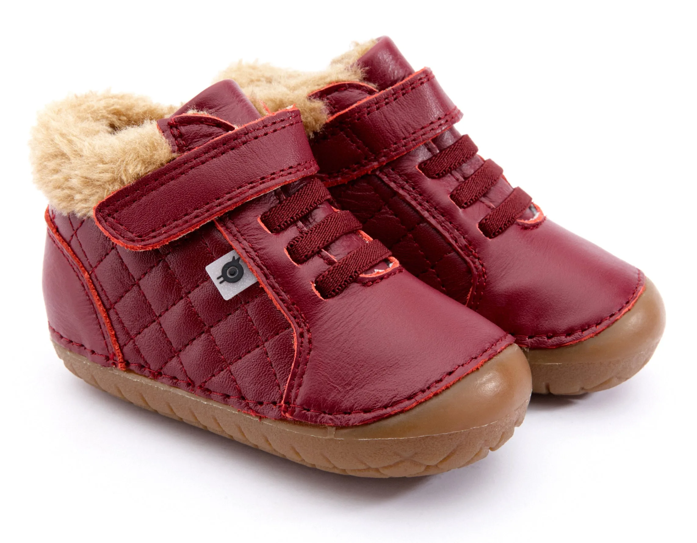 Old Soles Boy's & Girl's 4070 Flake Pave Sneaker Booties - Burgundy