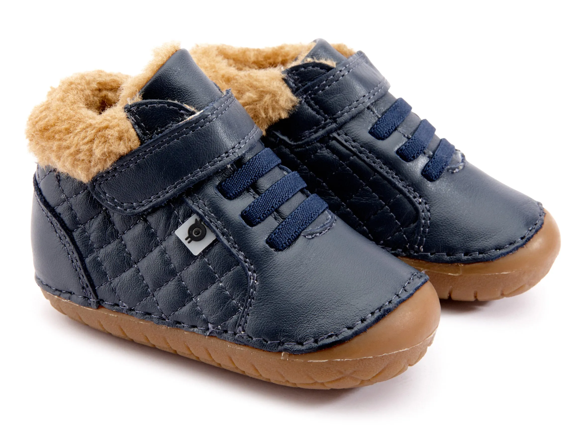 Old Soles Boy's & Girl's 4070 Flake Pave Sneaker Booties - Navy